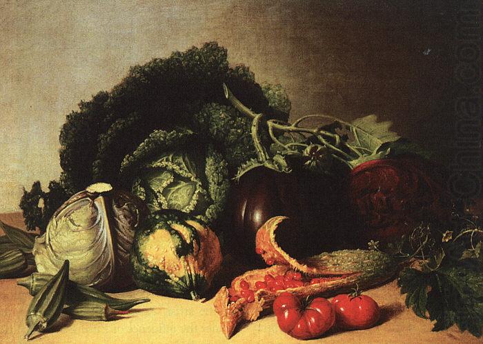 Still Life Balsam Apple and Vegetables, James Peale